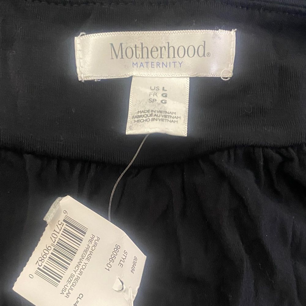 Motherhood maternity women’s surplice maxi dress with empire waist tie size Lp - Picture 2 of 7